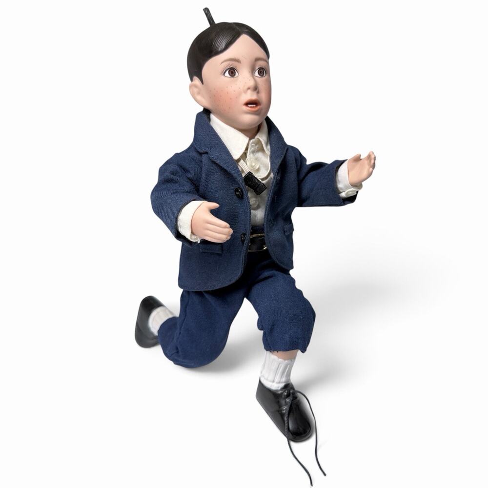 2002 Ashton-Drake Little Rascals Alfalfa Porcelain Figure Boy Doll Poseable Vtg